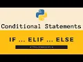Python Conditional Statement if else Statement