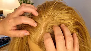 ASMR Scalp Scratching & Massage 💆♀️ Hair Brushing, Finger Scratching & Deep Relaxation | No Talking