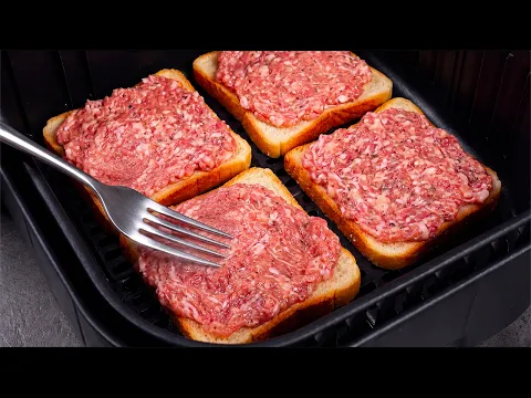 Bread + ground beef + air fryer = You definitely have to try this!