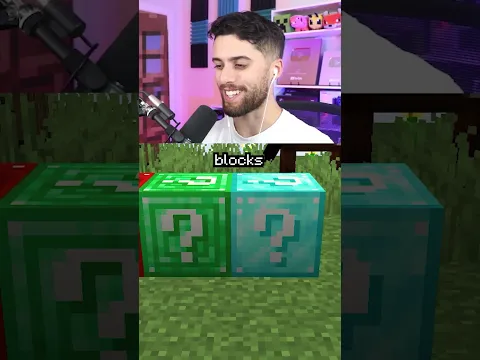minecraft but ores = lucky blocks