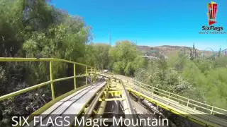 TOP 2016 2017 SIX FLAGS Roller Coaster POV Compilation Onride