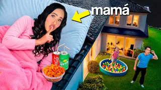 ME ESCONDÍ EN SECRETO EN NUESTRA CASA POR 24 HORAS!!