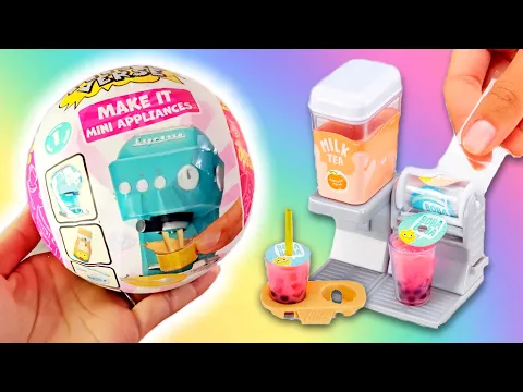 Download MP3 MAKING *MORE* MINI FOOD! MiniVerse Make It Mini Appliances! Boba, Soda, Coffee and More!