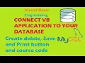 Connect VB Application to Database Create Phone book Directory list create control buttons