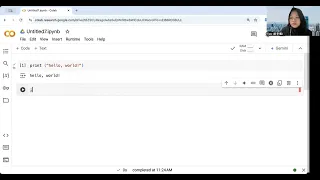 AI and Basic Python - python programming 1 Google Colab introduction