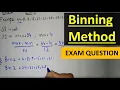 EXAM QUESTION - binning method in data mining in hindi urdu binning methods for data smoothing