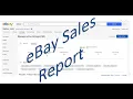 How to generate eBay Sales Report for tax Filing or Analysis