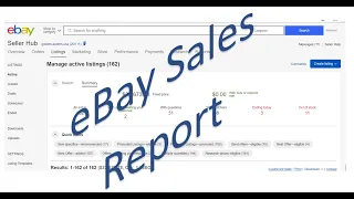 How to generate eBay Sales Report for tax Filing or Analysis