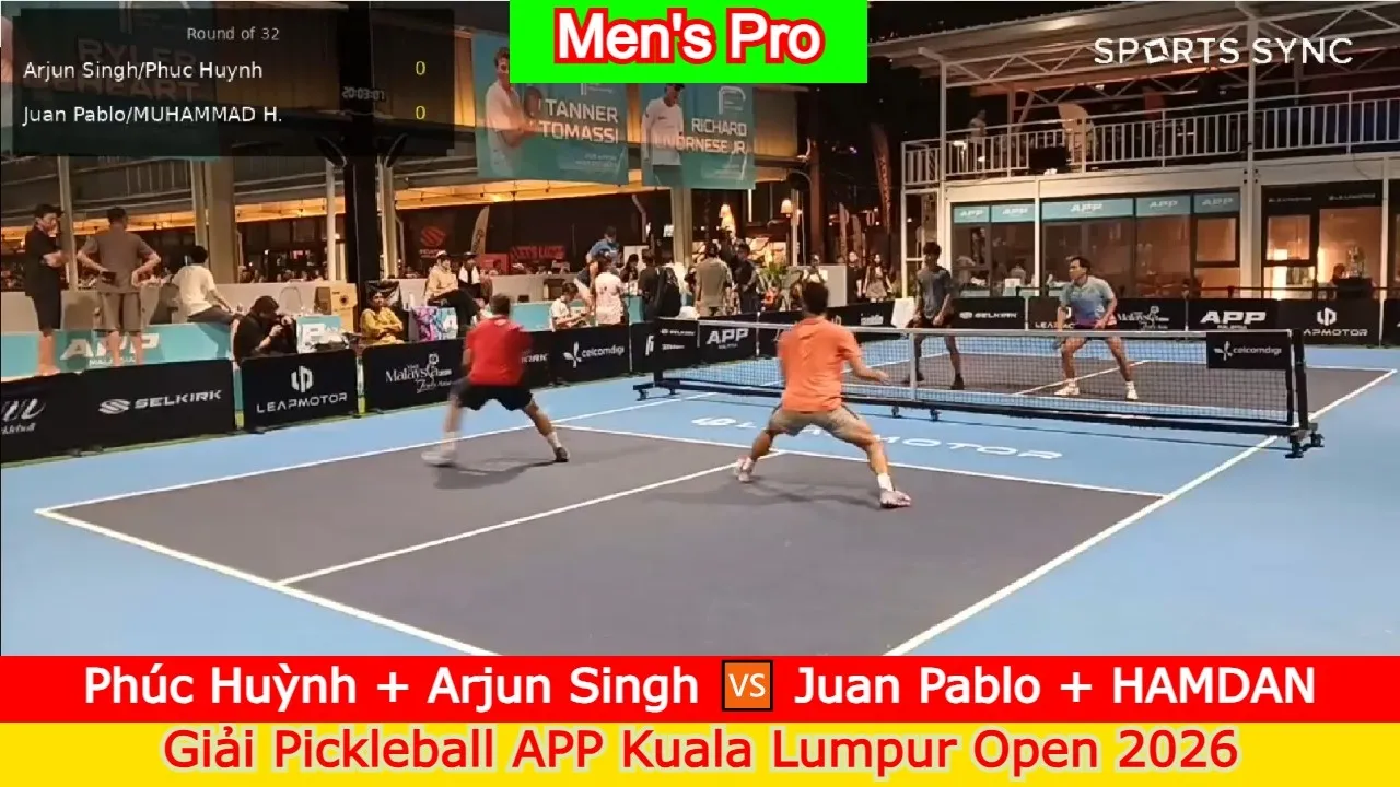 Phúc Huỳnh + Arjun Singh 🆚️ Juan Pablo + Bin Hamdam | Leapmotor APP Kuala Lumpur Open 2026