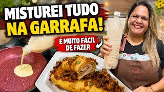 Misturei Tudo na Garrafa e Fiz a Melhor Panqueca da Minha Vida!
