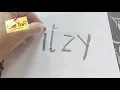 How to  make ITZY LOGO 💜👆😊