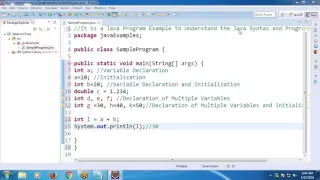 Java for Selenium Part 2 Java Program Example and Comments in Java Programs