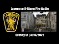 Lawrence 8-Alarm Fire 2022 Massachusetts