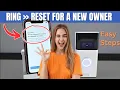 How to reset a Ring Camera for a new owner