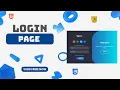 Login Form Register Form Toggle Animation Responsive Auth UI Using HTML CSS JS