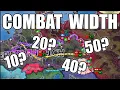 Best combat width in Hearts of Iron 4