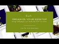 How to Create a Desktop Organizer in Canva