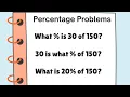 Solving PERCENT PROBLEMS using IS over OF