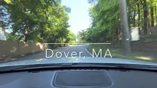 Dover Massachusetts A drive through the best driving roads of Dover 4K