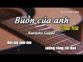 Download Lagu Karaoke Buồn của anh (Tone Nữ) - Guitar Solo Beat | Thiện Trung Guitar