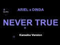 Ariel NOAH, Dinda Ghania - NEVER TRUE (Karaoke Version by QraOke)