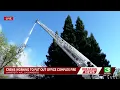Crews work to put out office complex fire in Sacramento