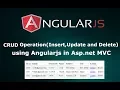 CRUD Operations using AngularJS in Asp net C