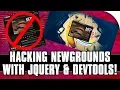 How to Hack the My Friend Pedro Page on NewGrounds com jQuery Tampermonkey and Chrome DevTools
