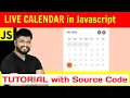 EP 70 - Javascript Live Calendar Tutorial with source code