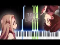Lagu Jibaku Shounen Hanako-Kun ED - Tiny Light (Piano + Sheets) // Synthesia