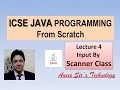 ICSE JAVA PROGRAMMING Lecture-4 Input By Scanner Class Easily Explained Data