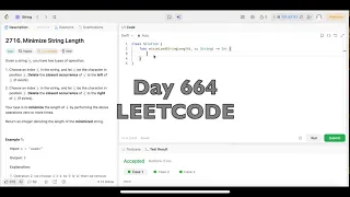 Day 664 LeetCode Problem 2716 Minimize String Length - Swift