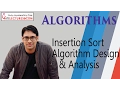 Insertion Sort Algorithm Design Analysis
