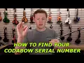 Find Your CodaBow Serial Number
