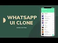 WhatsApp UI Clone Using Flutter DEMO KNOWLEDGE DOCTOR