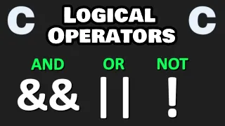 Logical operators are easy