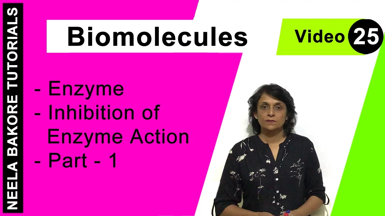 Biomolecules | NEET | Enzyme - Inhibition of Enzyme Action - Part - 1 | Neela Bakore Tutorials