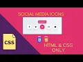 Create Eye-Catching Social Media Icons Tooltip Animated Hover Effect HTML CSS Only