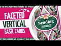 Unusual FACETED Vertical Easel Cards These are very EASY