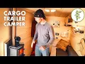 Skier s Cargo Trailer Conversion into Stealth Off-Grid Camper
