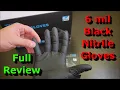 6mil Black Nitrile Gloves - Full Review