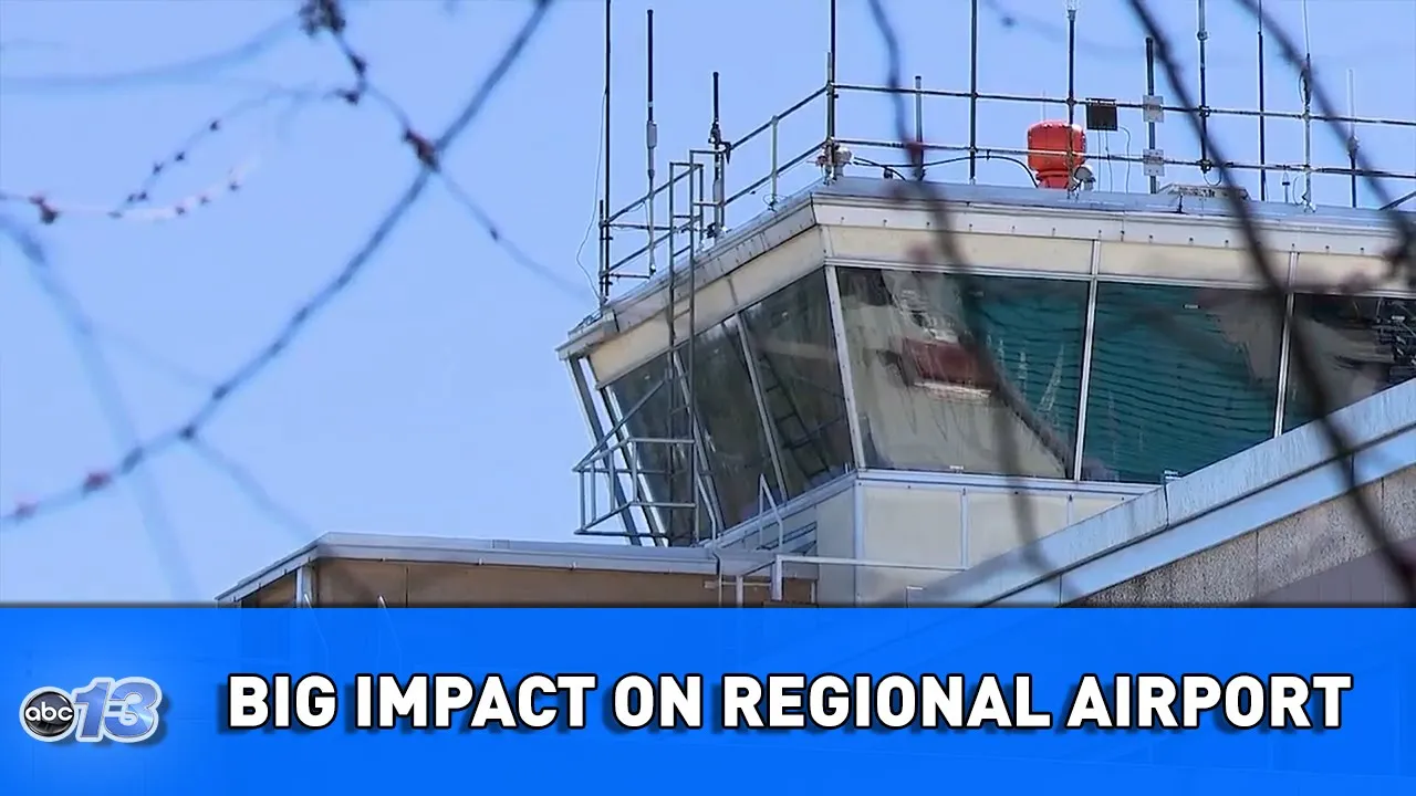 Plane takeoff from Asheville regional airport