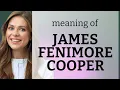 James fenimore cooper what is JAMES FENIMORE COOPER meaning