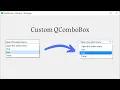 PyQt Style Sheets QComboBox