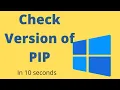 CHECK Version of PIP Check if PIP is already installed Python FOR BEGINNERS