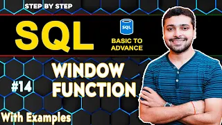 SQL Window Function with Example - RANK DENSE RANK ROW NUMBER SQL Tutorial in Hindi 14