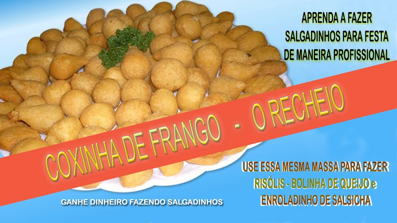 COXINHA DE FRANGO COMO FAZER O RECHEIO