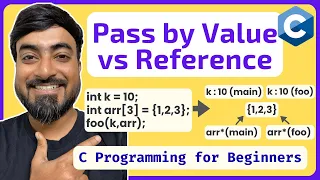 Pass by Value vs Reference in C C Programming for Beginners
