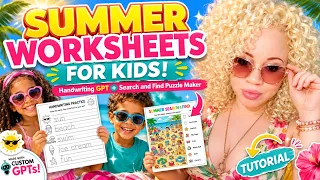 How to Use My New Worksheet GPTs for Kids Handwriting Practice Search Find Puzzles
