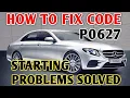 Mercedes E-Class How to fix code p0627 crank no start Starting problems solved